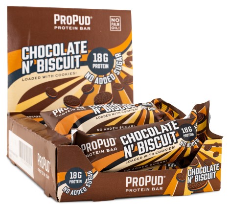 Miniatyrbild ProPud Protein Bar, Chocolate nBiscuit, 12-pack