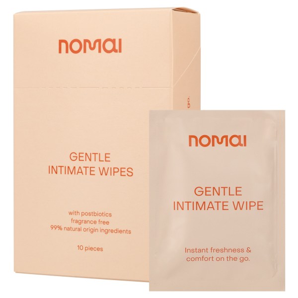 Nomai Gentle Intimate Wipes Cosmos Natural, 10 st