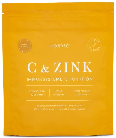 Miniatyrbild Nordbo C & Zink Instant Powder, 150 g
