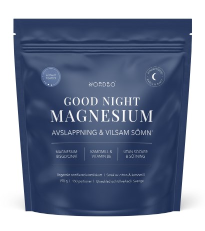 Miniatyrbild Nordbo Good Night Instant Magnesium, 150 g