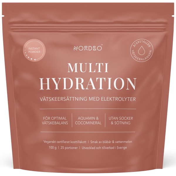 Nordbo Multi Hydration, Vattenmelon / Blåbär, 100 g