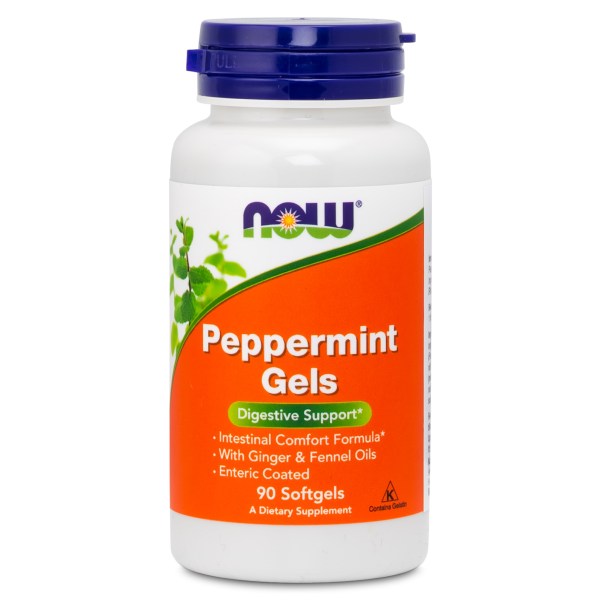 NOW Peppermint Gels, 90 kaps