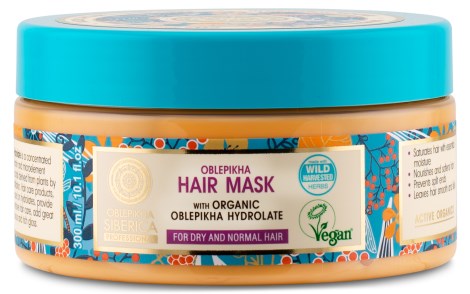 Miniatyrbild NS Oblepikha Hair Mask with Organic Hydrolate for Dry & Normal, 300 ml