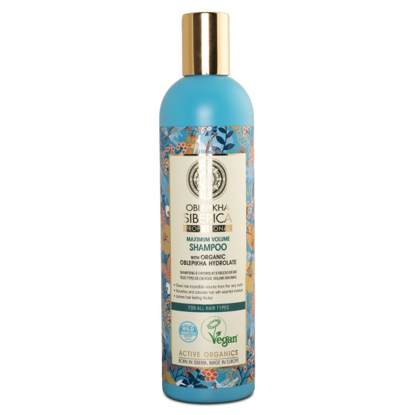 NS Oblepikha Siberica Shampoo Maximum Volume, 400 ml