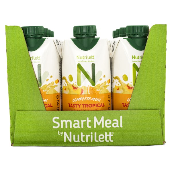 Nutrilett Less Sugar Smoothie, Tasty Tropical, 12-pack
