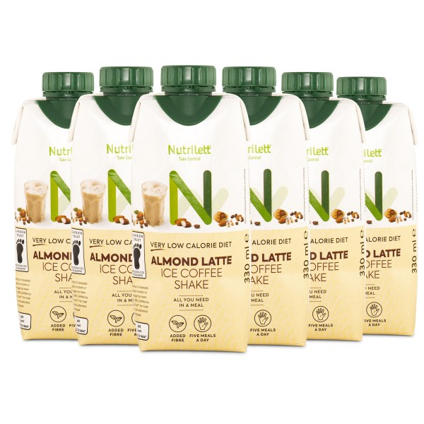 Nutrilett VLCD Shake, Ice Coffee Almond Latte, 6-pack
