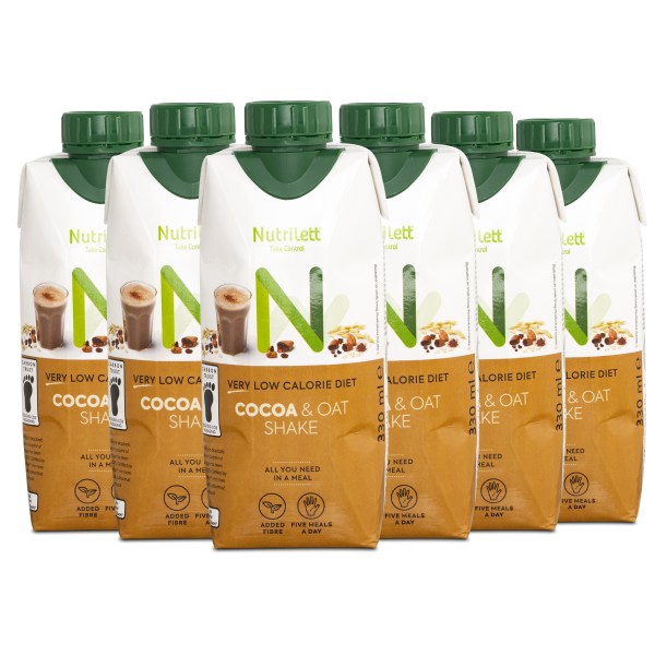 Nutrilett VLCD Shake, Cocoa & Oat, 6-pack