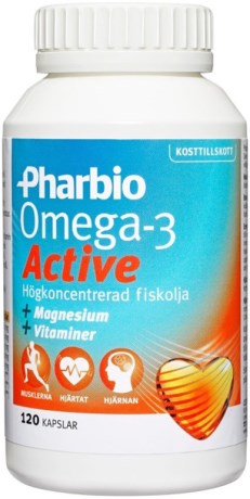 Miniatyrbild Pharbio Omega-3 Active, 120 kaps