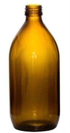 Miniatyrbild Healthwell PURE Glasflaska Brun, 500 ml