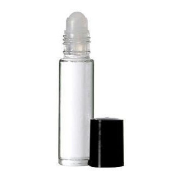 Healthwell PURE Glasflaska klar m Roller, 10 ml, Svart