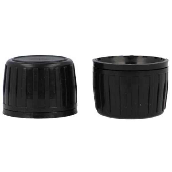 Healthwell PURE Kapsyl PET/Glas, 28 mm, Svart