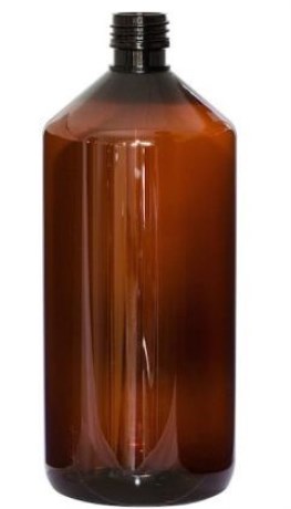 Miniatyrbild Healthwell PURE PET flaska Brun, 1000 ml