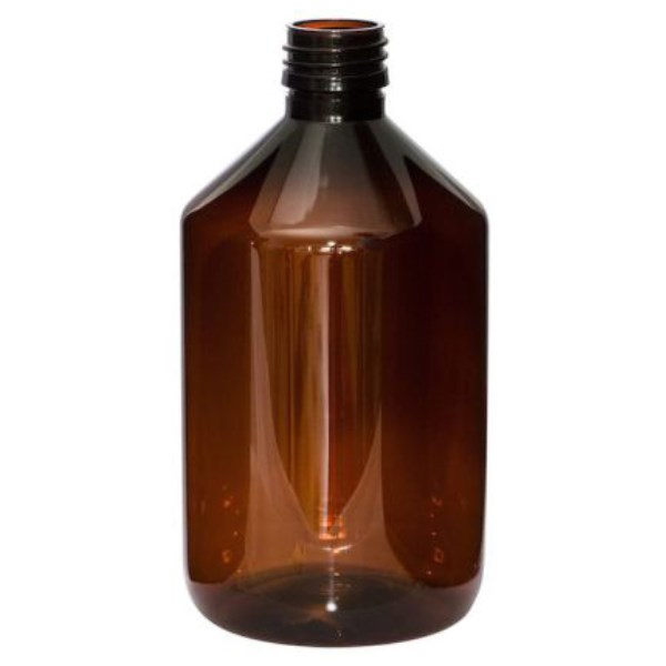 Healthwell PURE PET flaska Brun, 500 ml