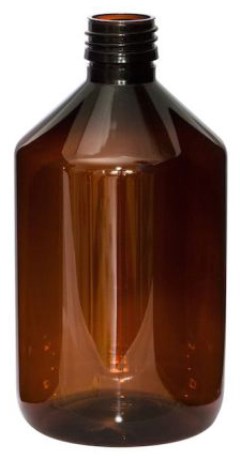 Miniatyrbild Healthwell PURE PET flaska Brun, 500 ml