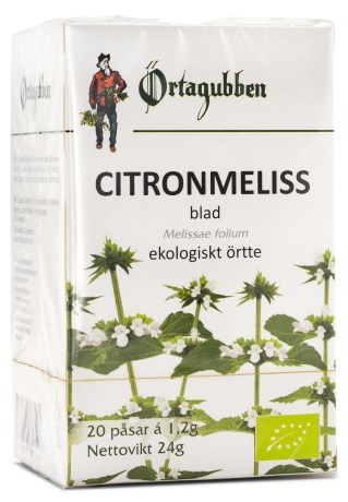 Miniatyrbild rtagubben Te Citronmeliss blad, 20 psar