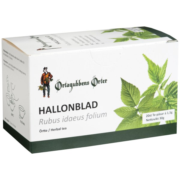 Örtagubben Te Hallonblad, 20 påsar
