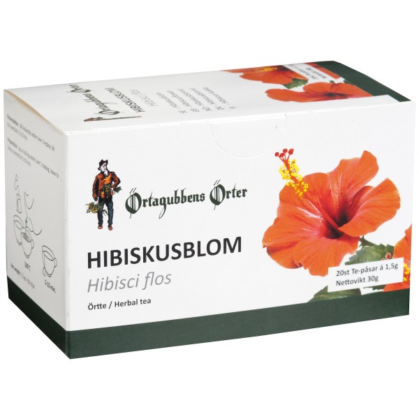 Örtagubben Te Hibiskusblom, 20 påsar