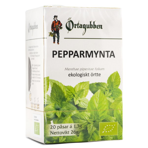 Örtagubben Te Pepparmynta blad Eko, 20 påsar