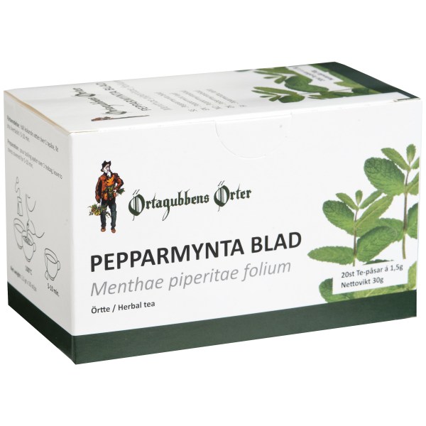 Örtagubben Te Pepparmynta Blad, 20 påsar