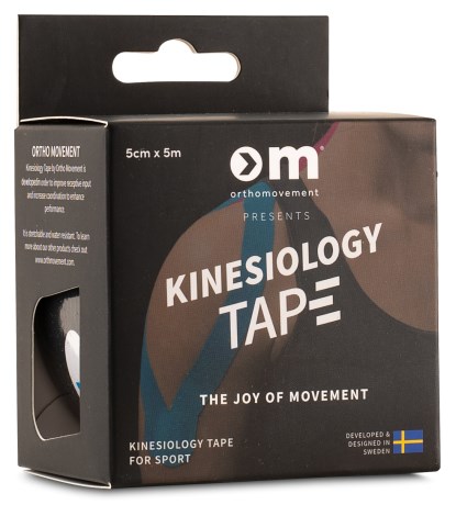 Miniatyrbild Ortho Movement Kinesiology Tape 5cm, One size, Black