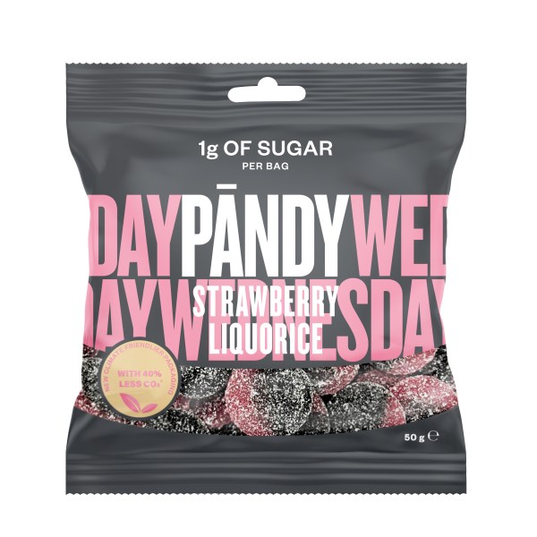 Pändy Candy, Strawberry/Liquorice, 50 g