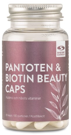 Miniatyrbild Pantoten & Biotin Beauty Caps, 60 kaps