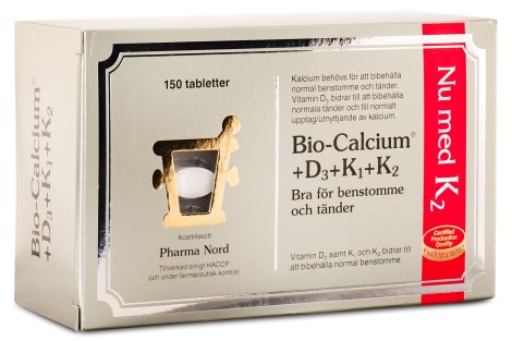 Miniatyrbild Pharma Nord Bio-Calcium+D3+K1+K2, 150 tabl