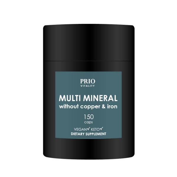 Prio Vitality Multimineral without Copper & Iron, 150 kaps
