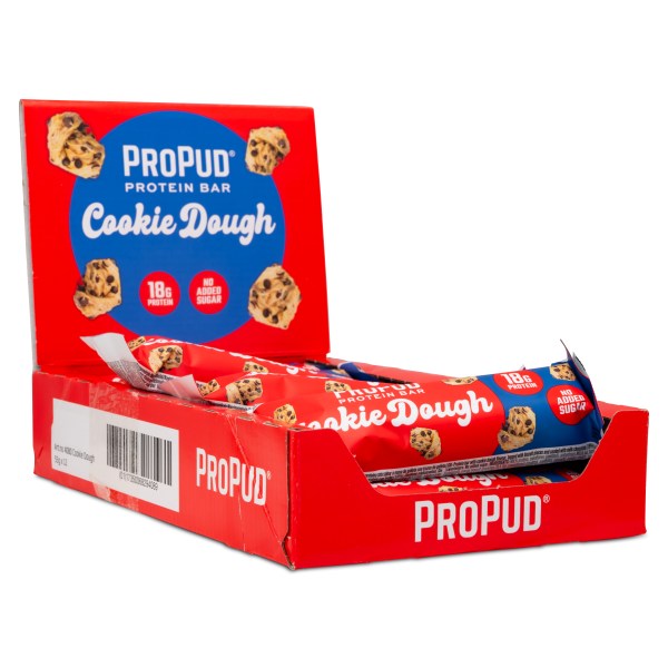 ProPud Protein Bar, Cookie Dough, 12-pack