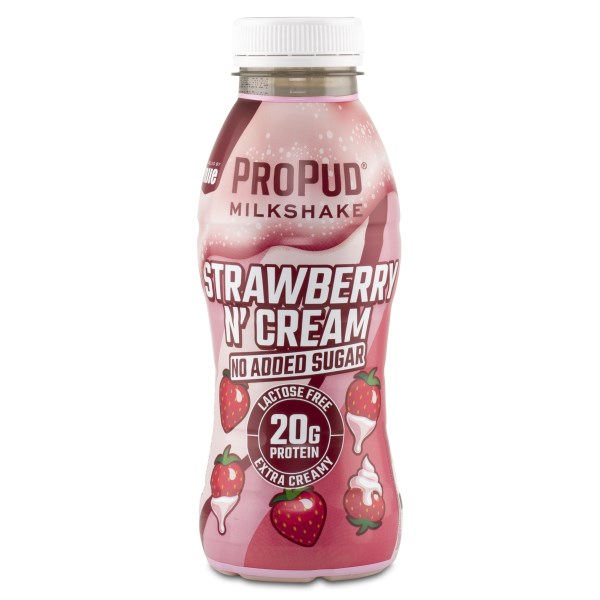 ProPud Protein Milkshake, Strawberry n Cream, 330 ml