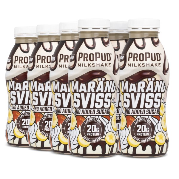 ProPud Protein Milkshake, Marängsviss, 8-pack