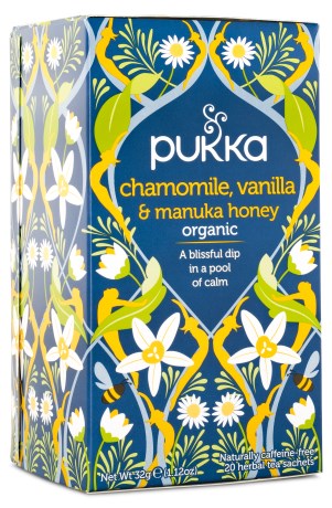 Miniatyrbild Pukka Te Chamomile Vanilla & Manuka Honey, 20 psar