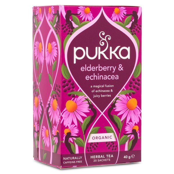 Pukka Te Elderberry & Echinacea, 20 påsar