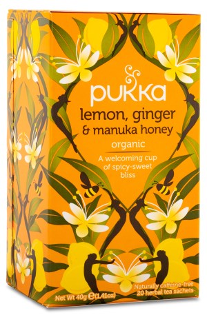 Miniatyrbild Pukka Te Lemon, Ginger & Manuka, 20 psar