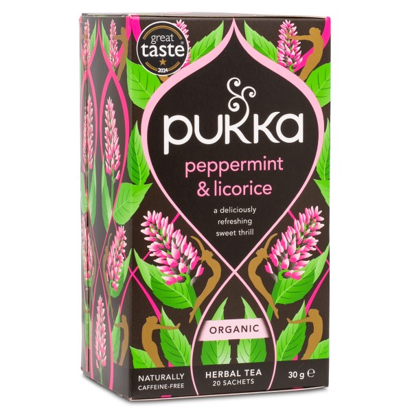 Pukka Te Peppermint & Licorice, 20 påsar