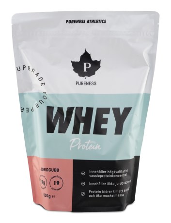 Miniatyrbild Pureness Athletics Whey Protein, Jordgubb, 500 g