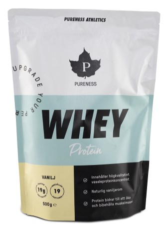 Miniatyrbild Pureness Athletics Whey Protein, Vanilj, 500 g