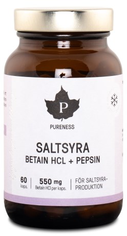 Miniatyrbild Pureness Betain HCL - Saltsyra, 60 kaps