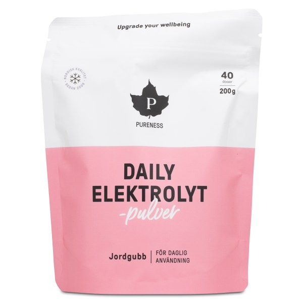 Pureness Daily Elektrolytpulver, Jordgubb, 200 g