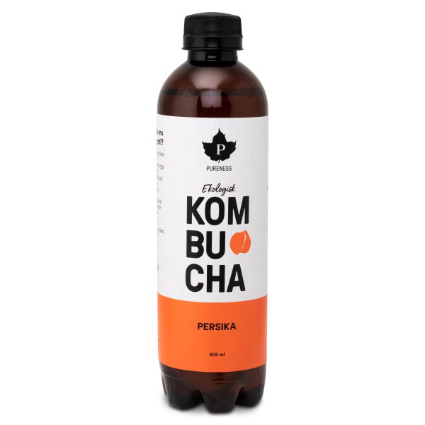 Pureness Kombucha Eko, Persika, 400 ml