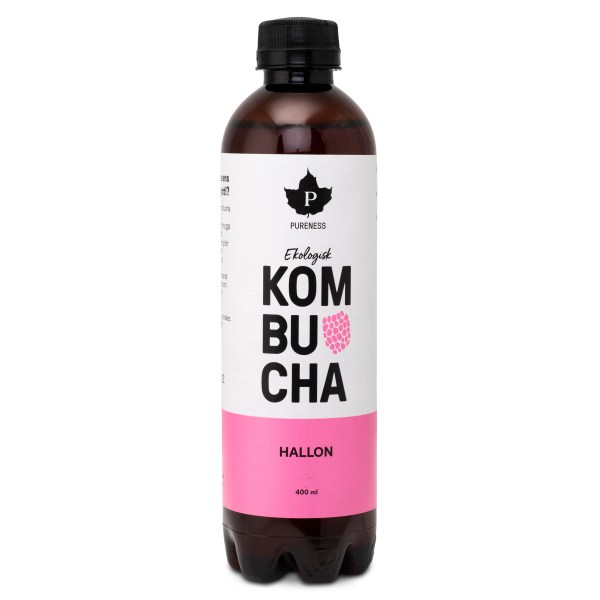 Pureness Kombucha Eko, Hallon, 400 ml