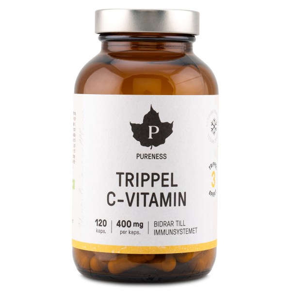 Pureness Trippel C-vitamin, 120 kaps