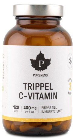 Miniatyrbild Pureness Trippel C-vitamin, 120 kaps
