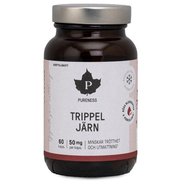 Pureness Trippel Järn, 60 kaps