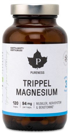 Miniatyrbild Pureness Trippel Magnesium, 120 kaps
