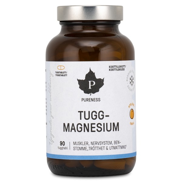 Pureness Tuggmagnesium, Apelsin, 90 tabl