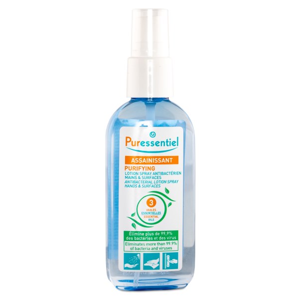 Puressentiel Purifying Antibacterial Lotion Spray Hand &amp;amp; Surface 80 ml