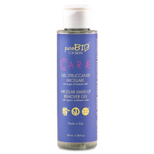 puroBIO CARÆ Micellar Makeup Remover Gel w Cornflower Water, 100 ml