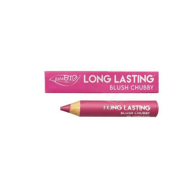 puroBIO Long Lasting Blush Chubby, 3.3 gr, Cyclamen