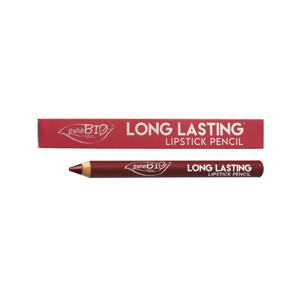 puroBIO Long Lasting Lipstick Pencil, 3 gr, Strawberry Red